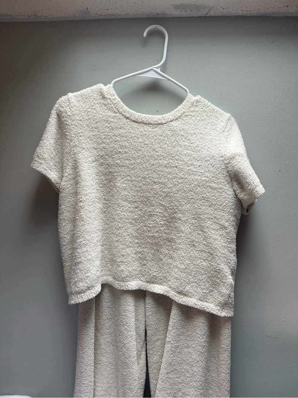 cupcakes & cashmere Cream Textured Short Sleeve Top